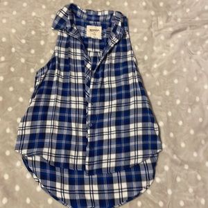 Arizona Jeans button up flannel tank